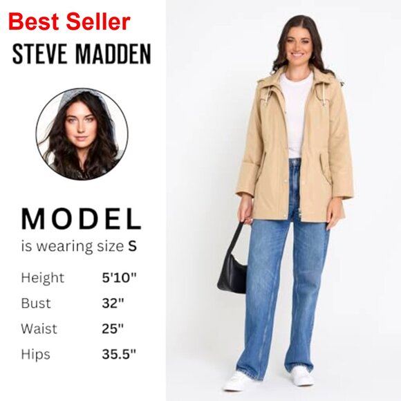 Waterproof Rain Jacket with Hood, Lightweight Anorak Windbreaker - Picture 4 of 7